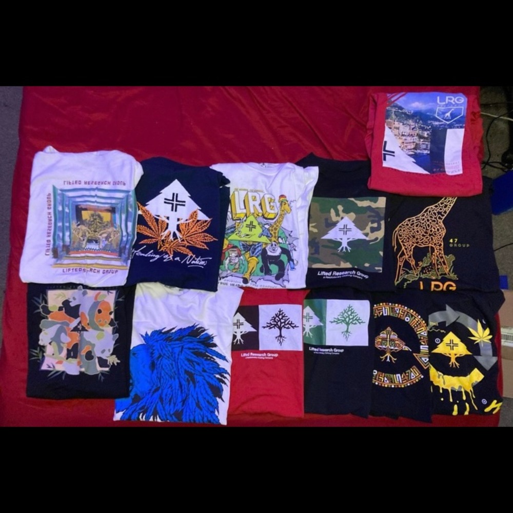 Lot of LRG shirts